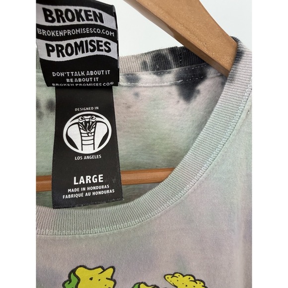 Broken Promises Your Highness Shirt Mens Large THC Weed Smoking Drug Tie Dye - Picture 4 of 6